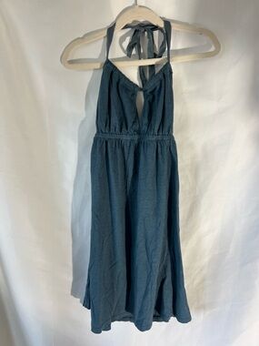 NWT Girls HARD TAIL Bamboo/Cotton Blend Blue* Lovin the Sun Summer Halter Dress